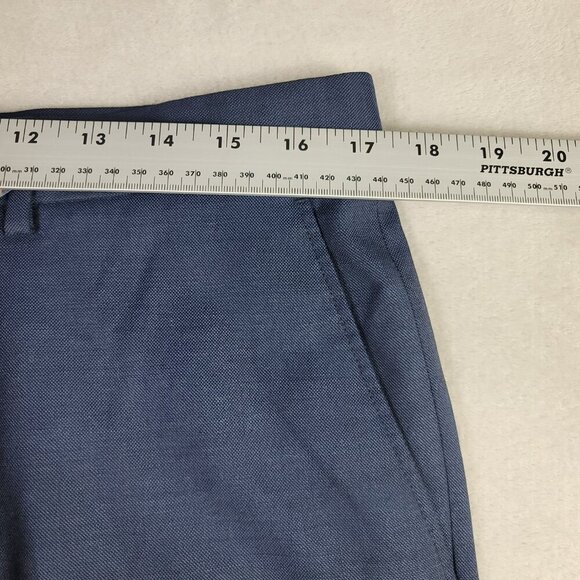 J. Crew Navy Bowery Classic Men's 100% Wool Pant | Size 33x32 - Picture 6 of 10